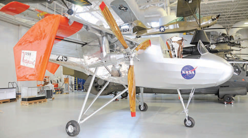 Vert aircraft exhibit inside the U.S. Army Aviation Museum.